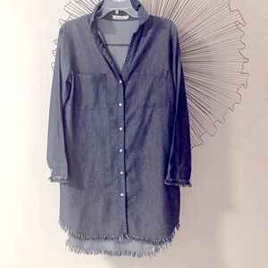 Francis Cabrel Dress or Tunic Dark Charcoal Size M